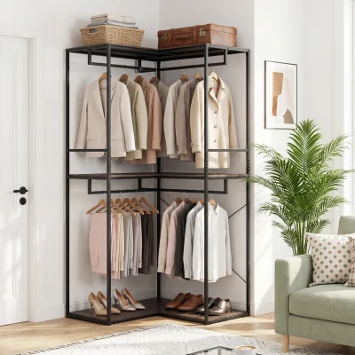 The Range 2M L shaped Coat Rack - Grey