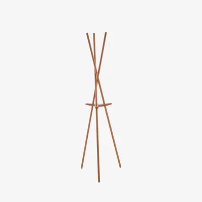 The Range Rostok Natural Wood Coat Stand - Natural