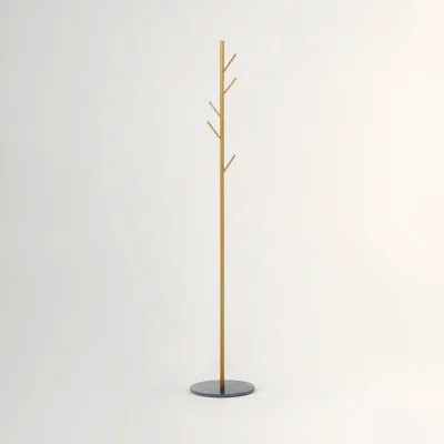 The Range Avento Gold And Black Coat Stand - Gold