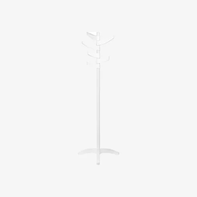 The Range Bian White Steel Abs Coat Stand - White