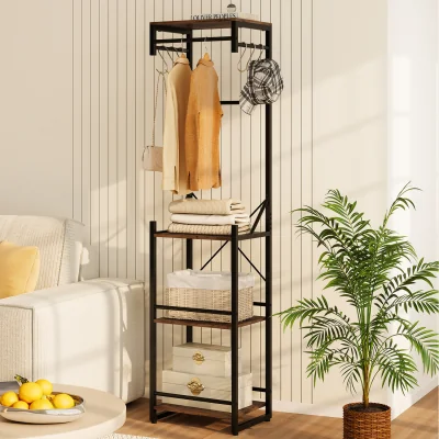 The Range Slim Hall Tree - Brown
