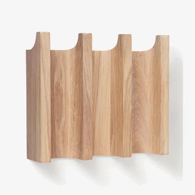 Westwing Oak Wood Wall Coat Rack Column