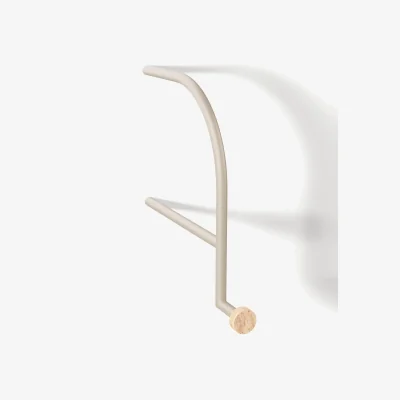 Westwing Wall-Mounted Coat Rack Disa with Travertine Hooks