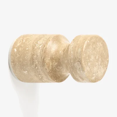 Westwing Travertine Wall Hooks Disa, Set of 2