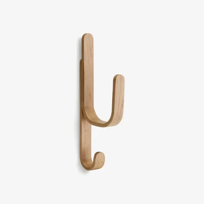 Westwing Handmade Oak Wood Coat Hook Woody