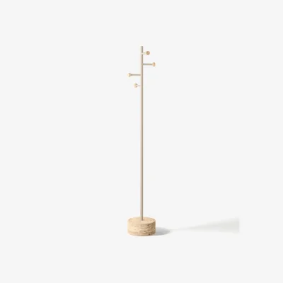 Westwing Clothes Rack Disa with Travertine Base