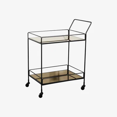 Amara Ethnicraft - Dixon Bar Cart - Bronze