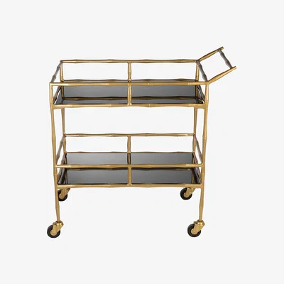 Amara Global Explorer - Bamboo Look Two-Tier Bar Trolley