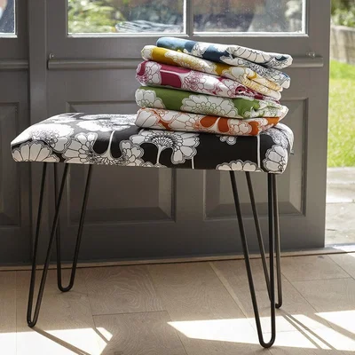 Amara Florence Broadhurst - Japanese Floral Occasional Bench - Black