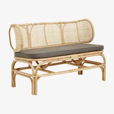 Amara Nordal - Bali Bench With Rounded Back - Natural