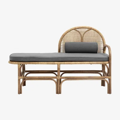Amara Nordal - Rattan Bench with Mattress
