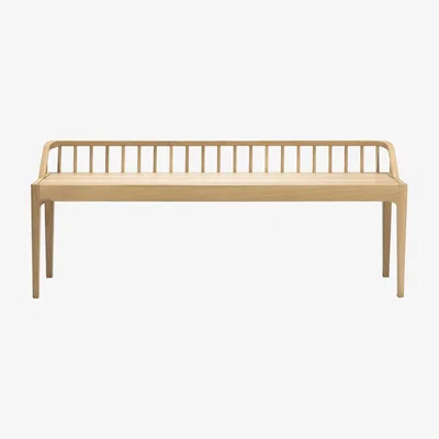 Amara Ethnicraft - Spindle Bench - Oak