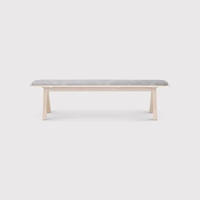 Barker and Stonehouse Ercol Corso Upholstered Bench, Neutral | Barker & Stonehouse