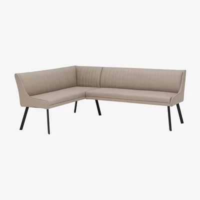 Barker and Stonehouse Belize Corner Bench Right, Neutral | Barker & Stonehouse