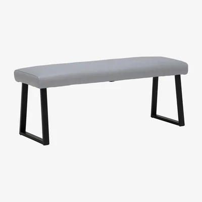 Barker and Stonehouse Ryker Low Bench, Grey Fabric | Barker & Stonehouse