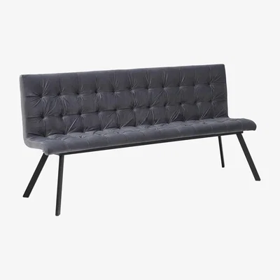 Barker and Stonehouse Arlo Buttoned Velvet Bench
