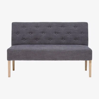 Barker and Stonehouse Medina Upholstered Bench, Sienna Grey