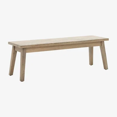Barker and Stonehouse Hancock Dining Bench 130cm, Grey | Barker & Stonehouse