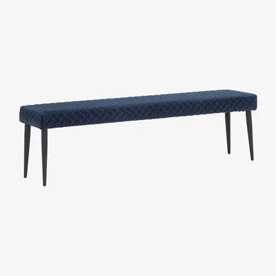 Barker and Stonehouse Rivington 160cm Bench, Blue Velvet