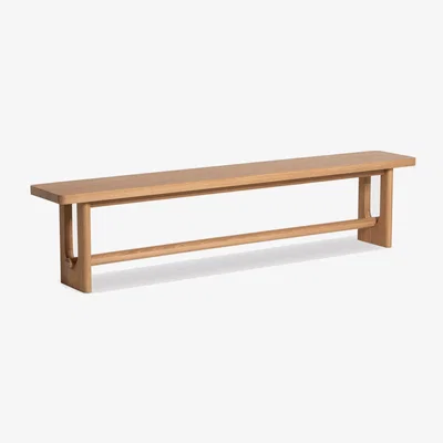 Barker and Stonehouse Olav Dining Bench 145cm, Brown Oak | W145cm | Barker & Stonehouse