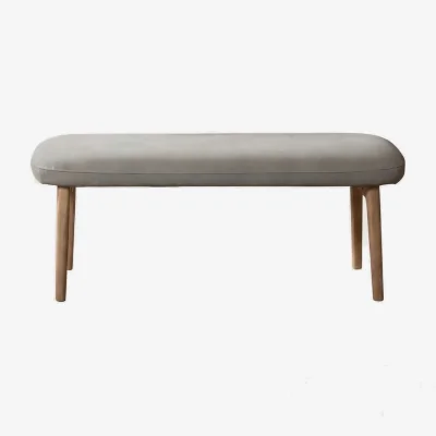 Barker and Stonehouse Osprey Low Bench, Neutral Fabric | Barker & Stonehouse