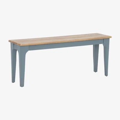 Barker and Stonehouse Craster Dining Bench, Grey Oak Wood | Barker & Stonehouse