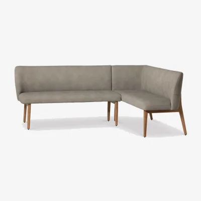 Barker and Stonehouse Osprey Bench Left, Neutral Fabric | Barker & Stonehouse