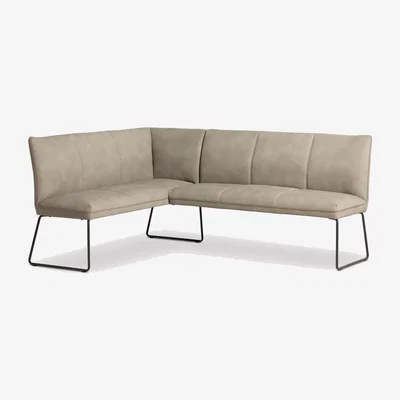 Barker and Stonehouse Bridgford Right Hand Facing Corner Bench, Neutral | Barker & Stonehouse