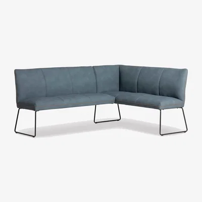 Barker and Stonehouse Keller Left Hand Facing Corner Bench, Blue | Barker & Stonehouse