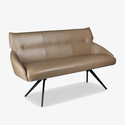 Barker and Stonehouse Allier Bench, Brown Leather | Barker & Stonehouse