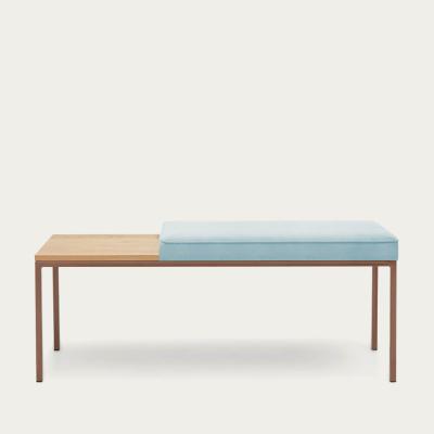 Bombinate.com Ice Grey Cube Bench Velvet Line