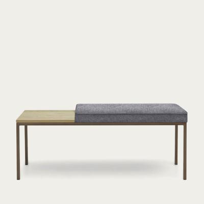 Bombinate.com Stone Grey Cube Bench Wool Line