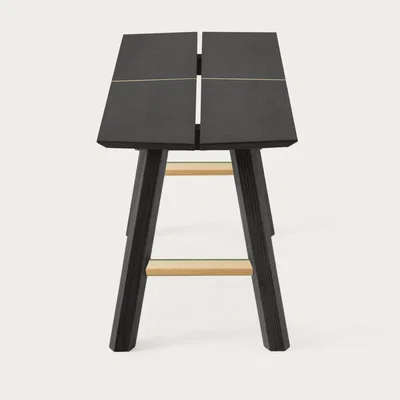 Bombinate.com Black Wood/Gold Savia Bench