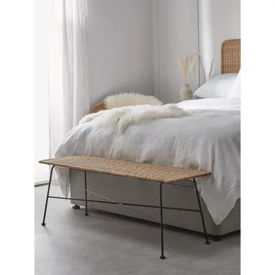 Cox and Cox Wicker Bench