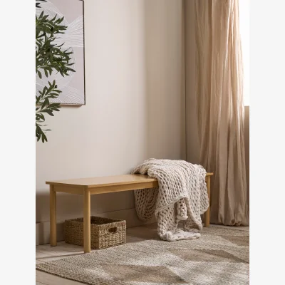 Cox and Cox Alva Oak Bench