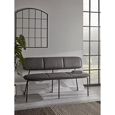 Cox and Cox Mason Bench - Black