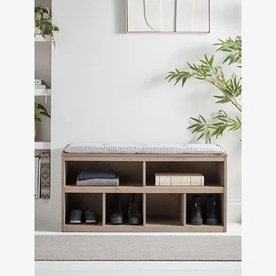 Cox and Cox Greywashed Pine Storage Bench