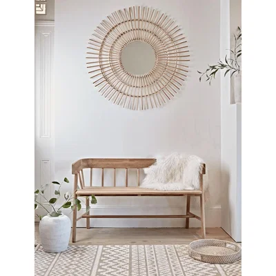 Cox and Cox Handcrafted Teak Bench - Natural