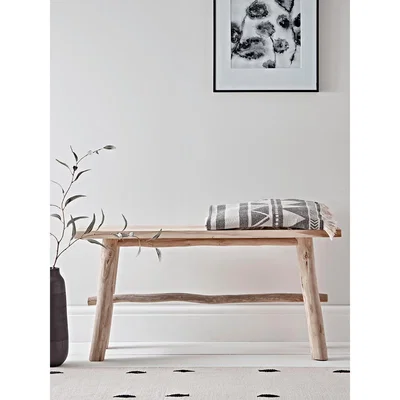 Cox and Cox Rustic Teak Bench