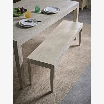 Cox and Cox Tova Limewashed Bench