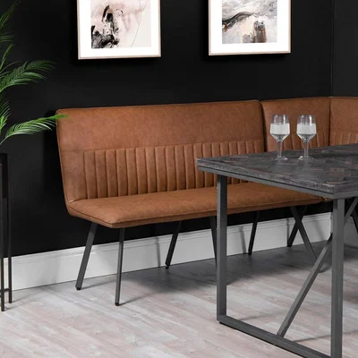 Chiltern Oak Furniture Industrial Tan 140cm Bench