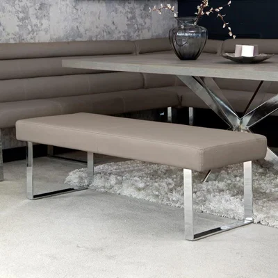 Chiltern Oak Furniture Milan Chrome & Oak 1.4m Bench