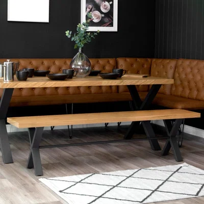 Chiltern Oak Furniture Urban Industrial Oak 1.8m Bench