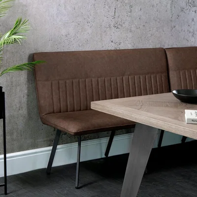Chiltern Oak Furniture Industrial Brown 140cm Bench