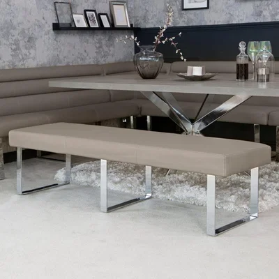 Chiltern Oak Furniture Milan Chrome & Oak 2.2m Bench