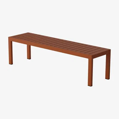 The Conran Shop Eos Bench in Rust