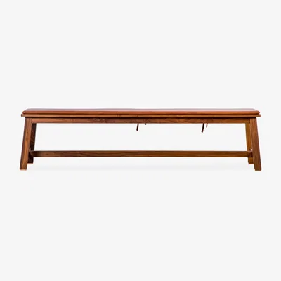 The Conran Shop 443 Bench in Danish Oiled Walnut with Leather Seat Pad