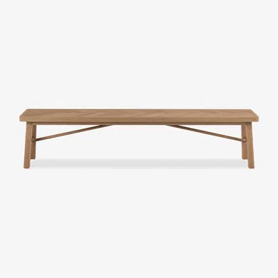 Cult Furniture £54  Off  Galway Herringbone Dining Bench, Oak