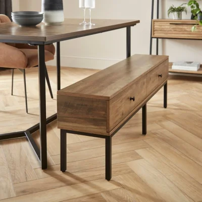 Dunelm Fulton Pine Storage Dining Bench