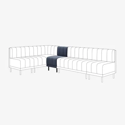 Dunelm Amali Small Dining Bench, Boucle